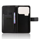For Xiaomi 17 Pro Max Leather Wallet Case with Strap Diamond Texture Phone Cover