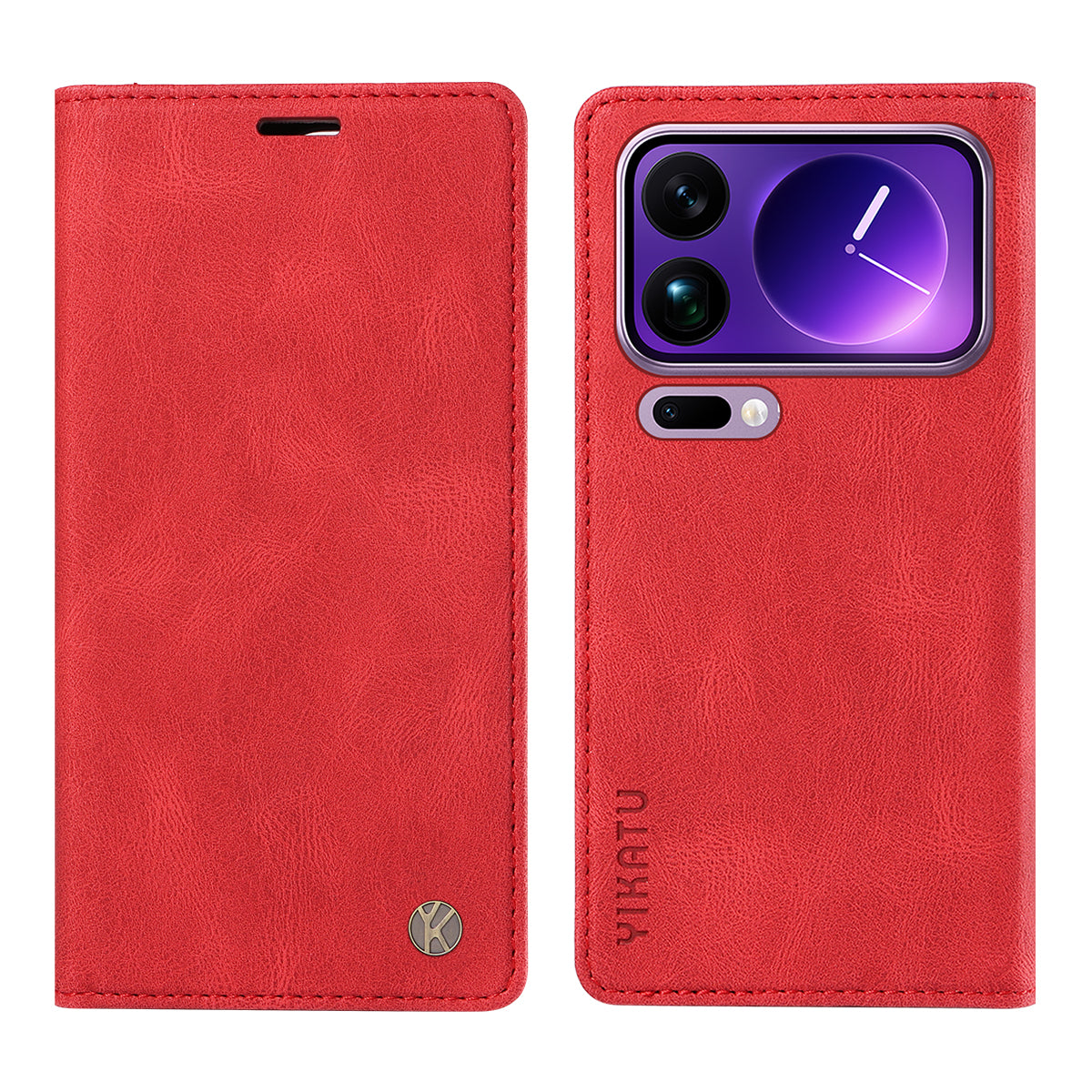 YIKATU For Xiaomi 17 Pro Max Leather Cover  YK-004 Skin-Touch Wallet Phone Cases