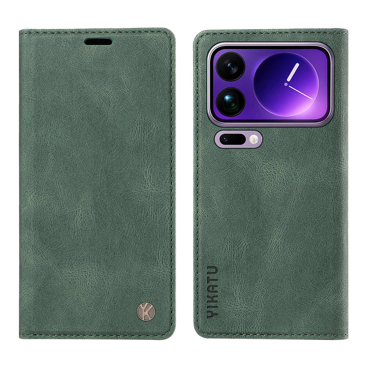 YIKATU For Xiaomi 17 Pro Max Leather Cover  YK-004 Skin-Touch Wallet Phone Cases