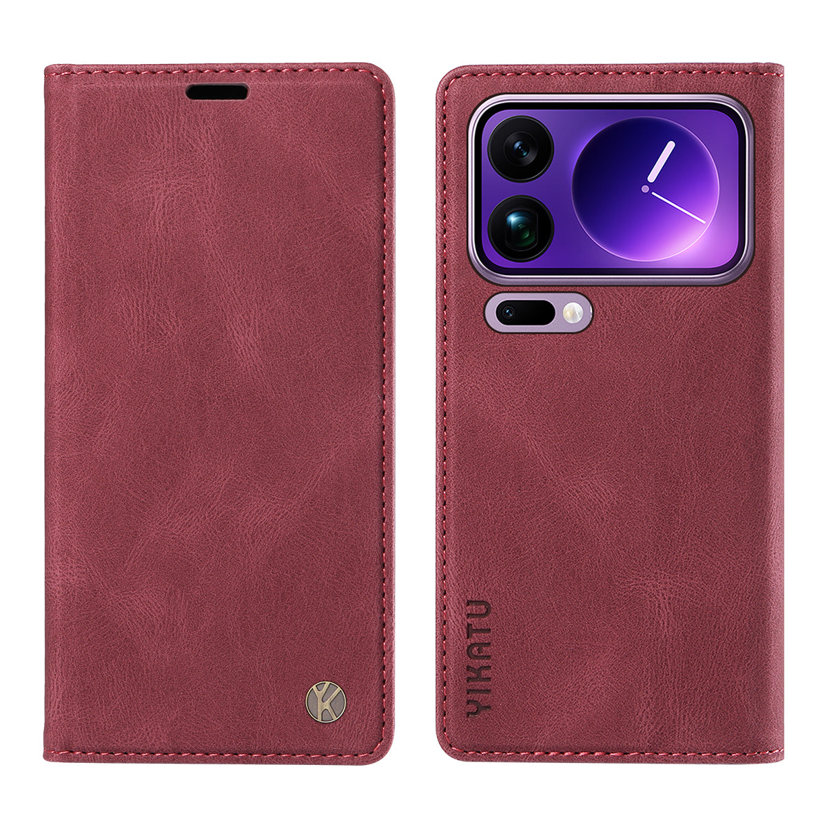 YIKATU For Xiaomi 17 Pro Max Leather Cover  YK-004 Skin-Touch Wallet Phone Cases
