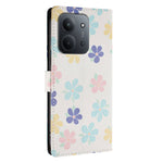 Xiaomi Redmi 15C 5G (EU) (173mm) / Xiaomi Redmi 15C 4G (EU) (173mm) fodral Mönstertryck PU-läder Plånboksfodral med handledsrem