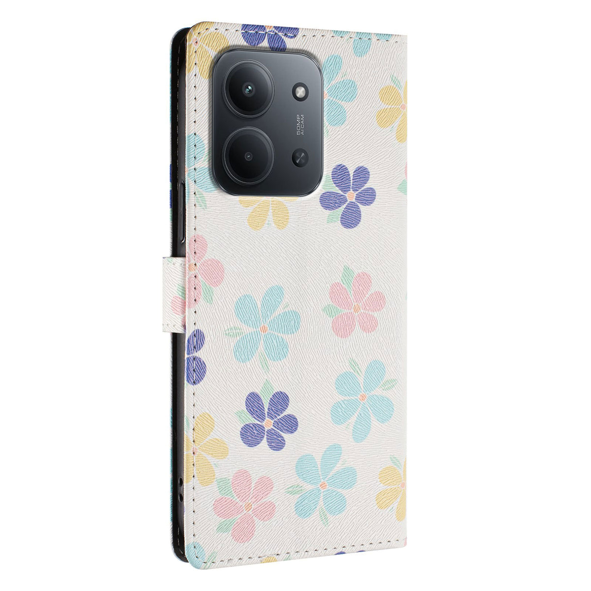 Xiaomi Redmi 15C 5G (EU) (173mm) / Xiaomi Redmi 15C 4G (EU) (173mm) fodral Mönstertryck PU-läder Plånboksfodral med handledsrem