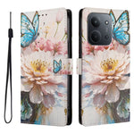 Xiaomi Redmi 15C 5G (EU) (173mm) / Xiaomi Redmi 15C 4G (EU) (173mm) fodral Mönstertryck PU-läder Plånboksfodral med handledsrem