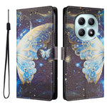 Xiaomi Poco M8 5G / Redmi Note 15 5G (Global) / 15 4G (Global) fodral, mönstertryck, PU-läder, plånboksfodral med handledsrem