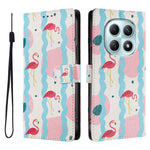 For Xiaomi Poco M8 5G / Redmi Note 15 5G (Global) / 15 4G (Global) Case Pattern Print PU Leather Wallet Phone Cover with Wrist Strap
