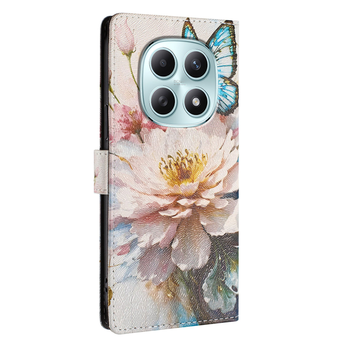 For Xiaomi Poco M8 5G / Redmi Note 15 5G (Global) / 15 4G (Global) Case Pattern Print PU Leather Wallet Phone Cover with Wrist Strap