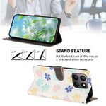 Honor X7d 4G / Honor 400 Smart 4G / Honor X7d 5G / Honor 400 Smart 5G Cover med mønsterprint, PU-læderpung og håndledsrem