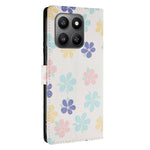 Honor X7d 4G / Honor 400 Smart 4G / Honor X7d 5G / Honor 400 Smart 5G Cover med mønsterprint, PU-læderpung og håndledsrem