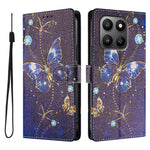 Honor X7d 4G / Honor 400 Smart 4G / Honor X7d 5G / Honor 400 Smart 5G Cover med Mønsterprint i PU-læder med Håndledsrem