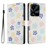 For Honor X5c Plus 4G Case Pattern Print PU Leather Wallet Phone Cover with Wrist Strap
