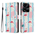 For Honor X5c Plus 4G Case Pattern Print PU Leather Wallet Phone Cover with Wrist Strap