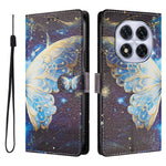 For Xiaomi Redmi Note 14 Pro+ 5G / Xiaomi Poco X7 5G / Xiaomi Redmi Note 14 Pro 5G Case Pattern Print PU Leather Wallet Phone Cover with Wrist Strap