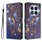 For Xiaomi Redmi Note 14 Pro+ 5G / Xiaomi Poco X7 5G / Xiaomi Redmi Note 14 Pro 5G Case Pattern Print PU Leather Wallet Phone Cover with Wrist Strap