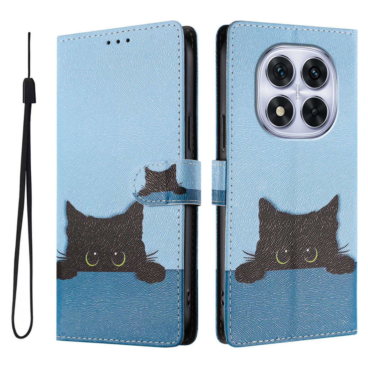 For Xiaomi Redmi Note 14 Pro+ 5G / Xiaomi Poco X7 5G / Xiaomi Redmi Note 14 Pro 5G Case Pattern Print PU Leather Wallet Phone Cover with Wrist Strap