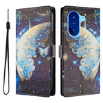 For Xiaomi Redmi A5 NFC (EU) (173.45mm) Case Pattern Print PU Leather Wallet Phone Cover with Wrist Strap