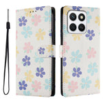 For Honor X8c 4G Etui, Mønstertryk PU Læder Wallet Telefoncover med Håndledsrem