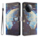 Etui til Xiaomi Poco F7 Pro 5G / Xiaomi Redmi K80 Pro 5G / Xiaomi Redmi K80 5G / Xiaomi Poco F7 Ultra 5G med mønstertryk, PU-læder og pungdesign med håndledsrem