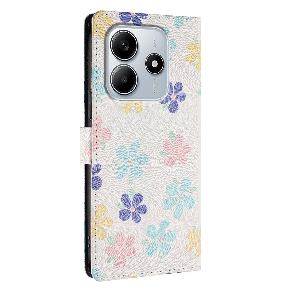 For Xiaomi Poco M7 Pro 5G / Xiaomi Redmi Note 14 5G Case Pattern Print PU Leather Wallet Phone Cover with Wrist Strap