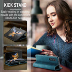 CASEME 013 Series for Samsung Galaxy Z Fold4 5G Shockproof PU Leather Wallet Case Magnetic Side Closure Stand Phone Cover