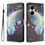 For Xiaomi Redmi Turbo 4 5G / Xiaomi Poco X7 Pro 5G Case Pattern Print PU Leather Wallet Phone Cover with Wrist Strap