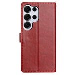 For Samsung Galaxy S26 Ultra Leather Case Wallet Stand Phone Cover with Handy Strap