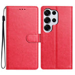 Samsung Galaxy S26 Ultra Läderfodral Plånboksfodral med Stativ mobilfodral med Praktisk Rem