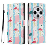 Xiaomi Redmi 14R 5G / A4 5G / 17C 4G / 14C 5G / 14C 4G / A3 Pro 4G / Poco M7 5G / C75 4G Fodral Mönstertryck PU-läder Plånboksfodral med Handledsrem