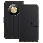 For Honor X9d 5G Leather Case Wallet Stand Solid Color Anti Drop Phone Cover