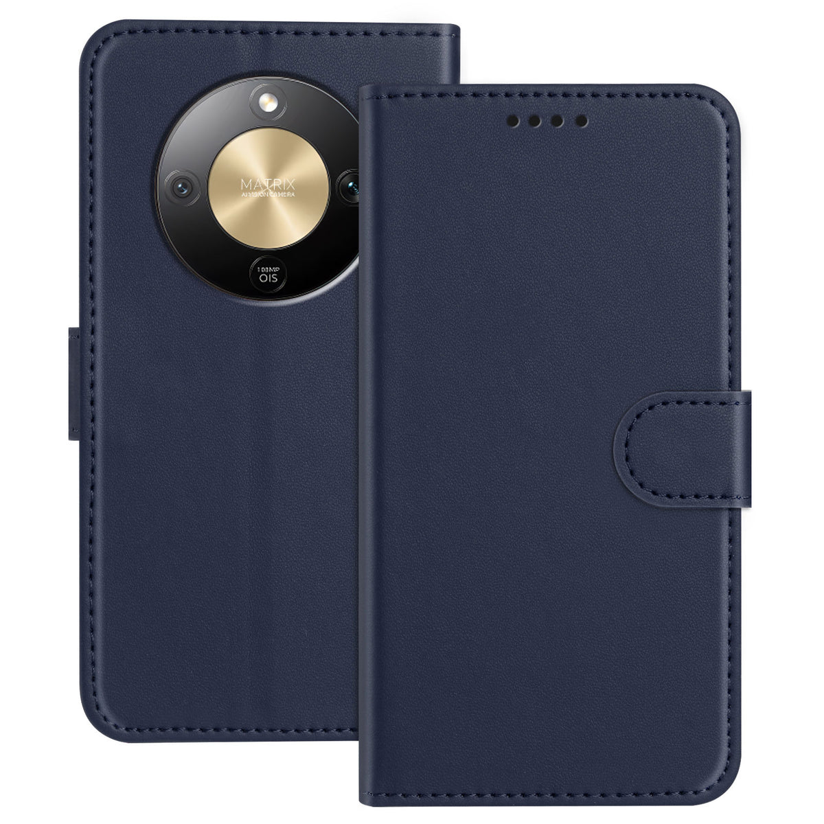 For Honor X9d 5G Leather Case Wallet Stand Solid Color Anti Drop Phone Cover