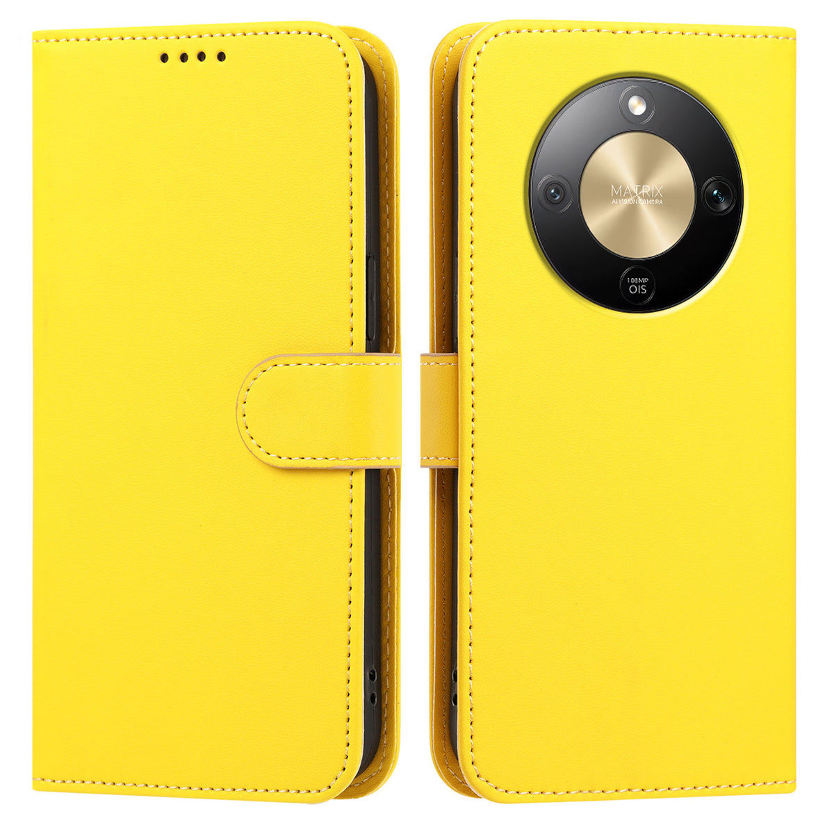 For Honor X9d 5G Leather Case Wallet Stand Solid Color Anti Drop Phone Cover