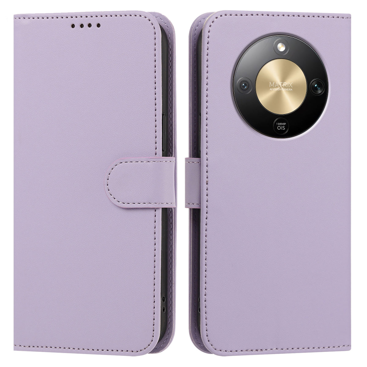 For Honor X9d 5G Leather Case Wallet Stand Solid Color Anti Drop Phone Cover