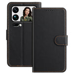 For Xiaomi 17 Pro Max Leather Case Wallet Stand Solid Color Anti Drop Phone Cover