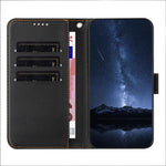 For Xiaomi 17 Pro Max Leather Case Wallet Stand Solid Color Anti Drop Phone Cover