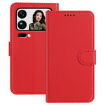 For Xiaomi 17 Pro Max Leather Case Wallet Stand Solid Color Anti Drop Phone Cover
