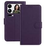 For Xiaomi 17 Pro Max Leather Case Wallet Stand Solid Color Anti Drop Phone Cover