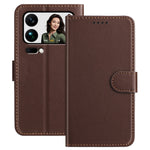 For Xiaomi 17 Pro Max Leather Case Wallet Stand Solid Color Anti Drop Phone Cover