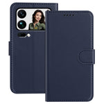 For Xiaomi 17 Pro Max Leather Case Wallet Stand Solid Color Anti Drop Phone Cover