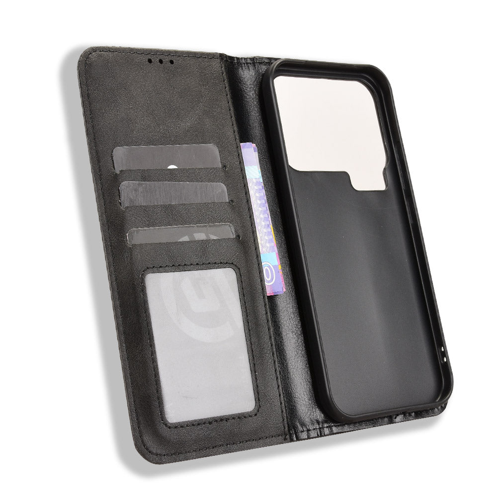 For Xiaomi 17 Pro Leather Case Wallet Stand Retro Texture Phone Cover