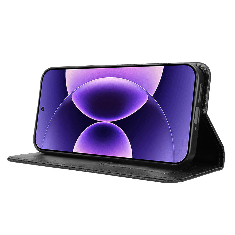 For Xiaomi 17 Pro Leather Case Wallet Stand Retro Texture Phone Cover