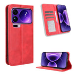 For Xiaomi 17 Pro Leather Case Wallet Stand Retro Texture Phone Cover