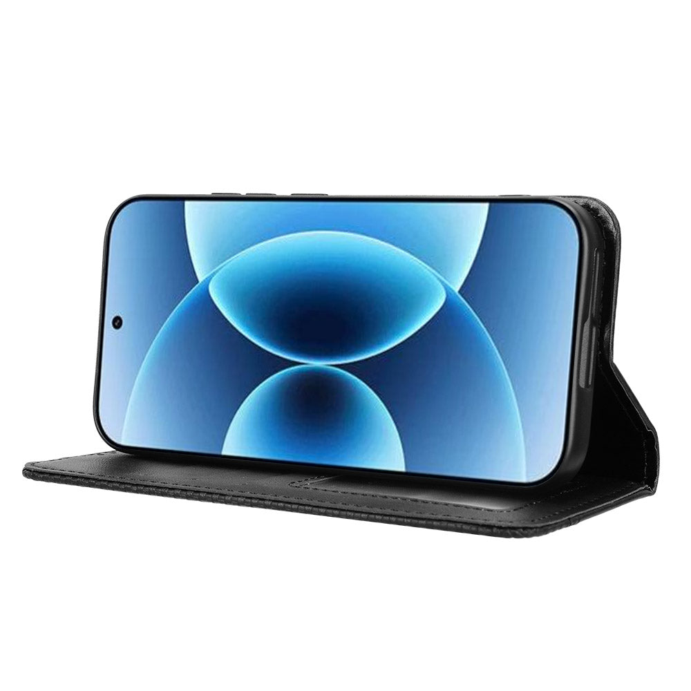 For Xiaomi 17 Leather Case Wallet Stand Retro Texture Phone Cover