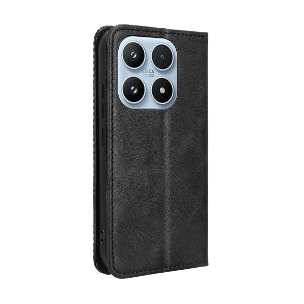 For Xiaomi 17 Leather Case Wallet Stand Retro Texture Phone Cover