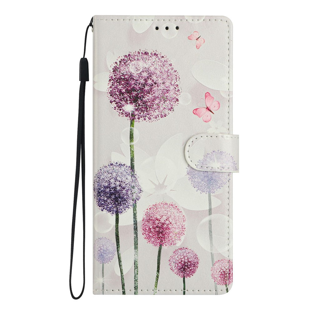 For Samsung Galaxy S26 Ultra Case Pattern Printing Wallet Stand Flip Leather Phone Cover with Strap
