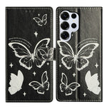 For Samsung Galaxy S26 Ultra Case Pattern Printing Wallet Stand Flip Leather Phone Cover with Strap