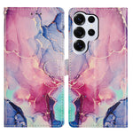 For Samsung Galaxy S26 Ultra Case Pattern Printing Wallet Stand Flip Leather Phone Cover with Strap