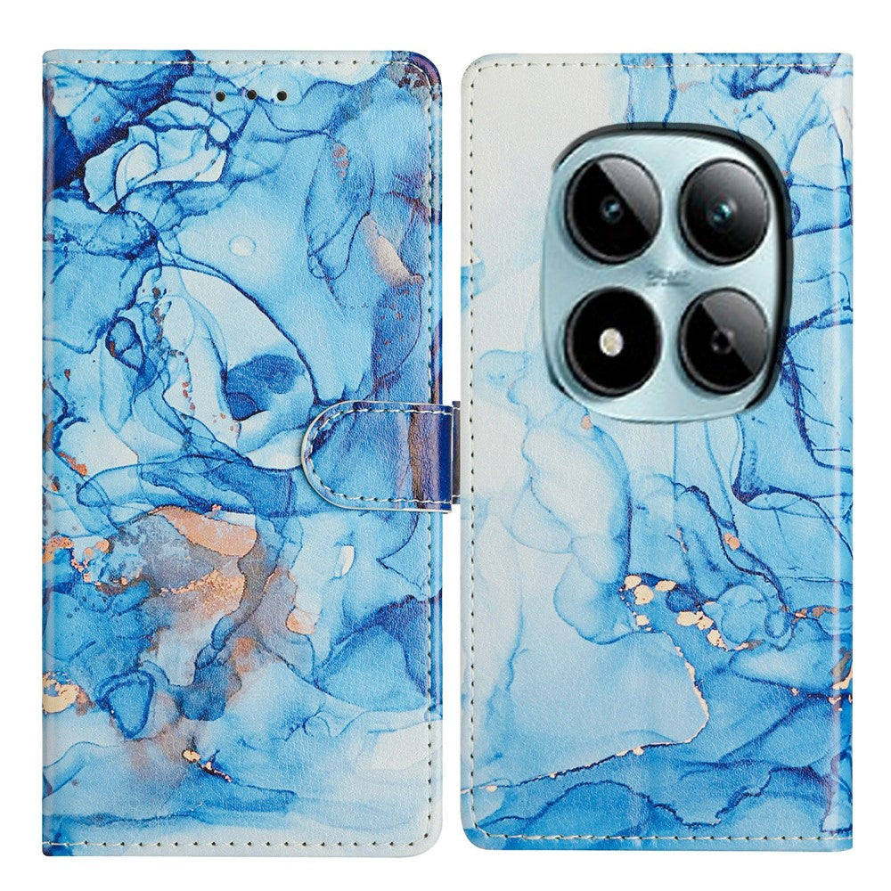 For Xiaomi Poco M8 Pro 5G / Redmi Note 15 Pro+ 5G (Global) Case Pattern Printing Wallet Stand Flip Leather Phone Cover with Strap
