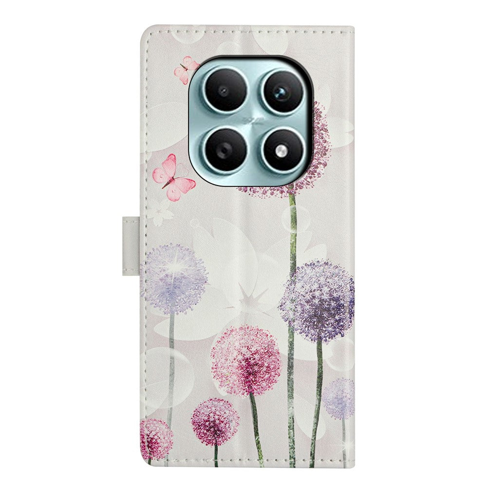 For Xiaomi Poco M8 5G / Redmi Note 15 5G (Global) Case Pattern Printing Wallet Stand Flip Leather Phone Cover with Strap