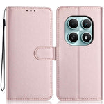 For Xiaomi Poco M8 5G / Redmi Note 15 5G (Global) Wallet Case with Strap / Multiple Card Slots Solid Color Leather Stand Phone Cover
