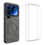WANLONFENG For Xiaomi 17 Pro Magnetic Case  SD Series PC TPU Phone Cover with 2Pcs Screen Film