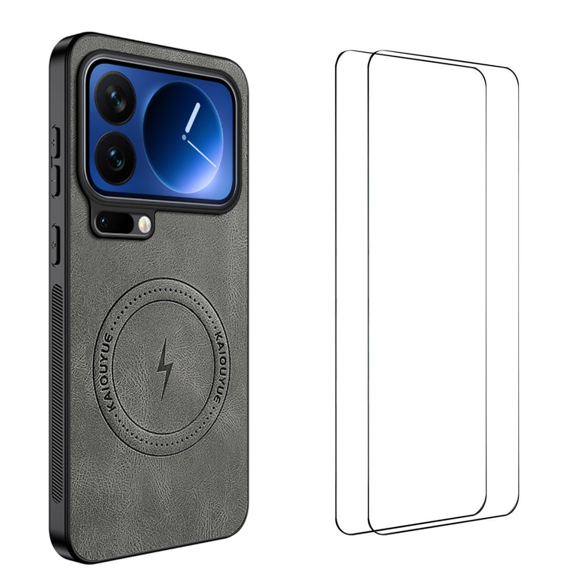 WANLONFENG magnetisk cover til Xiaomi 17 Pro i SD-serien, PC- og TPU-mobilcover med 2 stk. skærmfilm